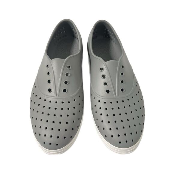 Native Shoes Women's Jefferson Flax Gray White Size 9 NEW - Picture 1 of 10